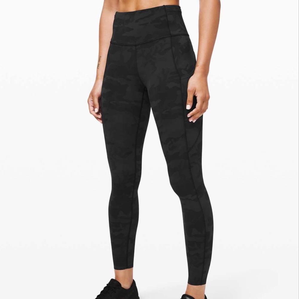 Lululemon Fast & Free High-Rise Tight Nulux Leggings Incognito Camo Multi Grey 4